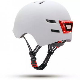 Casco para Patinete Eléctrico Youin LED Blanco