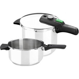 Monix Quick M560005 Olla a Presión Rápida Ø22cm 4+6L Acero Inoxidable