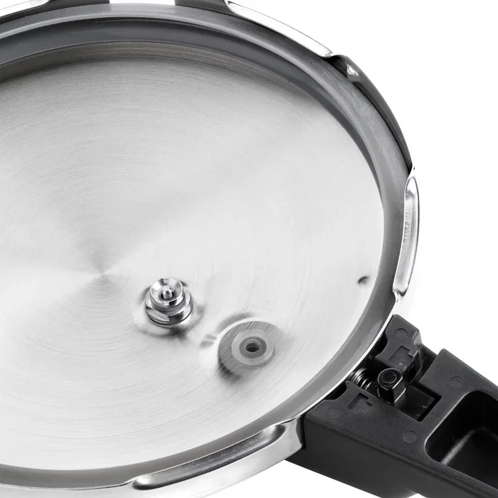 Monix Olla a Presión Rápida Quick M560005 10 L (4 L + 6 L) Acero Inoxidable 18/10, Triple Fondo, Triple Seguridad, Apta para Inducción
