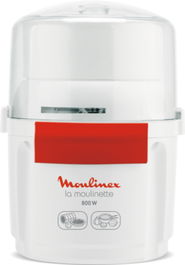 MOULINEX Picadora 1 2 3 La Moulinette, 800W, para Picar y Triturar Alimentos, Accesorios Incluidos