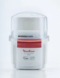 Moulinex Picadora AD560120 Moulinette 800W - Capacidad 0.25L (200g), 3 Velocidades, Color Blanco y Rojo