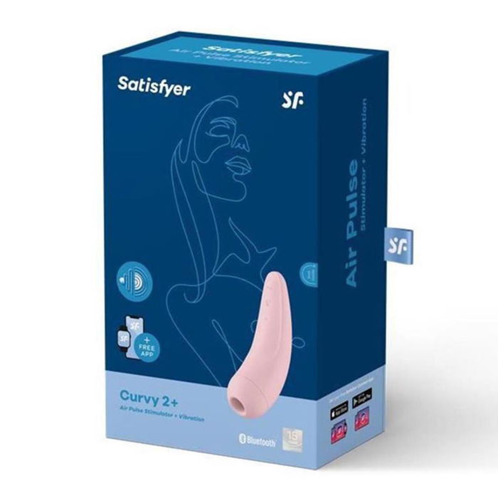Satisfyer Curvy 2+ Estimulador Clitoriano Rosado con App y Bluetooth para Mujer Satisfyer Curvy 2+ Estimulador Clitoriano Rosado con App y Bluetooth para Mujer