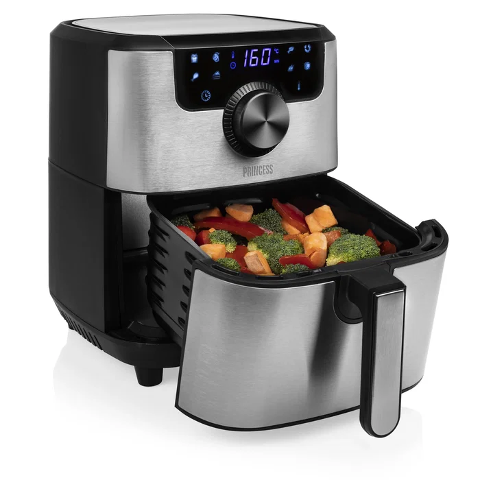 Freidora de aire caliente princess xxl 182033 (acero inoxidable (cepillado)/negro) 182033 Freidora de aire caliente princess xxl 182033 (acero inoxidable (cepillado)/negro) 182033