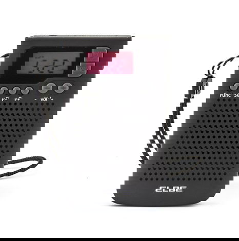 Elbe RF-93 Radio de Bolsillo Digital AM/FM con Auriculares Incluidos - Portátil y Compacta con Memoria para 20 Emisoras
