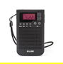 Elbe RF-93 Radio de Bolsillo Digital AM/FM con Auriculares Incluidos - Portátil y Compacta con Memoria para 20 Emisoras
