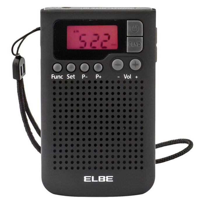 Elbe RF-93 Radio de Bolsillo Digital AM/FM con Auriculares
