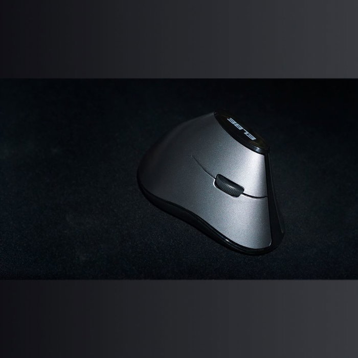 Elbe Ratón Inalámbrico Vertical Ergonómico RT-102 con Pila Incluida Negro