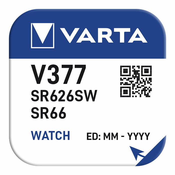 Varta Micro pila de botón Silver SR66 V377 1,55V Ø6,8 x 2,5 mm