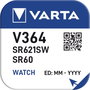 Varta Micro pila de botón V364 / SR60 1,55 V (Ø 6,8 x 2,15 mm) blister