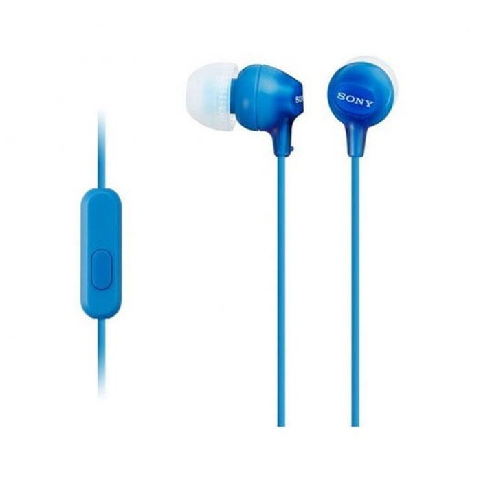 Sony MDR-EX15APLI Auriculares In-ear Azul con Micrófono