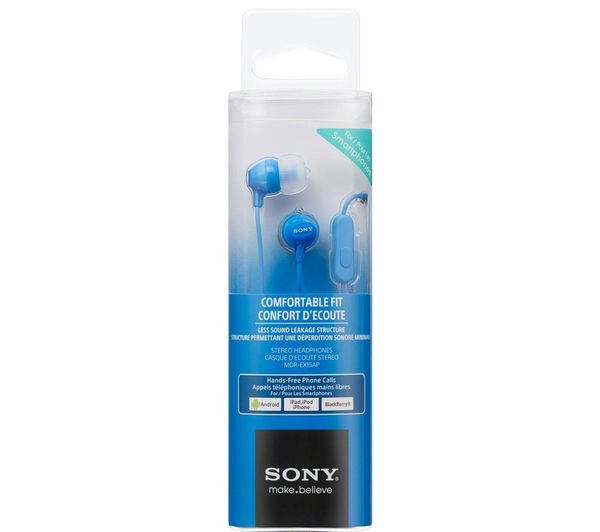 Sony MDR-EX15APLI Azul con Micrófono