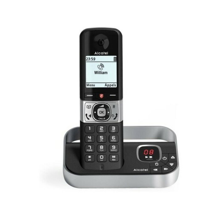 ALCATEL F890 Teléfono Inalámbrico DECT con Bloqueo de Llamadas, Negro y Plata ALCATEL F890 Teléfono Inalámbrico DECT con Bloqueo de Llamadas, Negro y Plata