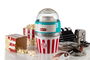 Ariete 2957/01 Máquina de Palomitas Party Time Big Popper Azul Estilo Retro Años 50