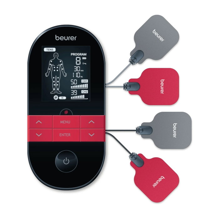 Beurer EM 59 Electroestimulador Digital TENS/EMS con Función de Calor
