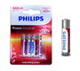 Philips Pilas Alcalinas AAA LR03 de 1,5 V, Pack de 4 Unidades