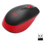 Logitech M190 Ratón Inalámbrico Negro/Rojo