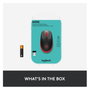 Logitech M190 Ratón Inalámbrico Negro/Rojo