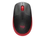 Logitech M190 Ratón Inalámbrico Negro/Rojo