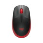 Logitech M190 Ratón Inalámbrico Negro/Rojo