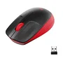 Logitech M190 Ratón Inalámbrico Negro/Rojo