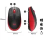 Logitech M190 Ratón Inalámbrico Negro/Rojo