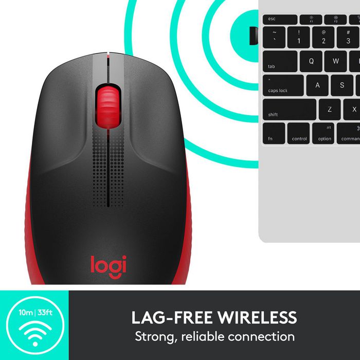Logitech M190 Ratón Inalámbrico RF Completo, Pilas Alcalinas, Rojo Logitech M190 Ratón Inalámbrico RF Completo, Pilas Alcalinas, Rojo