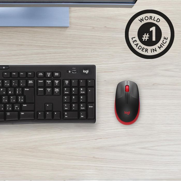 Logitech M190 Ratón Inalámbrico RF Completo, Pilas Alcalinas, Rojo Logitech M190 Ratón Inalámbrico RF Completo, Pilas Alcalinas, Rojo