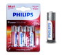 Philips Power Alkaline AA LR6 - Pack de 4 unidades