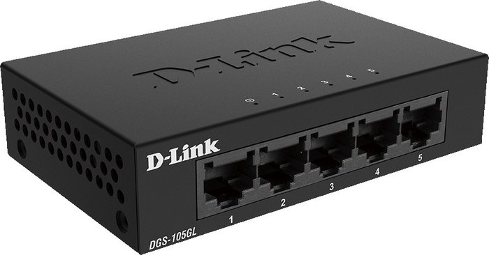 D-Link DGS-105GL/E 5 Puertos Gigabit Ethernet No Administrado Negro
