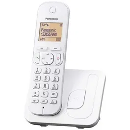 Panasonic Teléfono Inalámbrico Digital KX-TGC210SPW Blanco con Bloqueo de Llamadas No Deseadas y Modo Eco