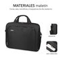 Subblim SUB-LB-1OLB050 Maletín Toploader para Portátil 16" Oxford Negro, Compartimento Acolchado, Bolsillo Exterior, Correa de Hombro, para 15.4' - 16' / 39.1 - 40.64 cm