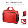 Subblim Maletín Oxford para Portátiles de 15,4-16 Pulgadas, Rojo