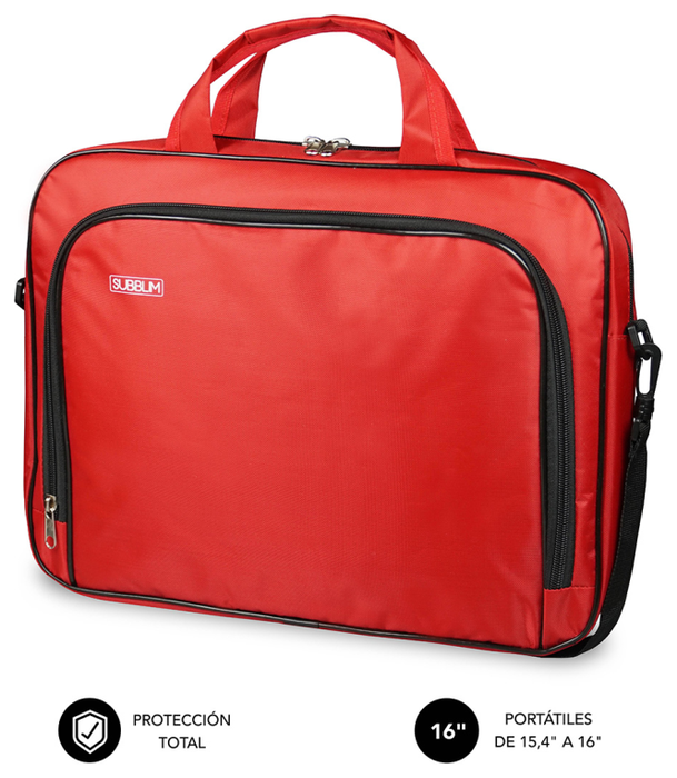 Subblim Maletín Oxford para Portátiles de 15,4-16 Pulgadas, Rojo Subblim Maletín Oxford para Portátiles de 15,4-16 Pulgadas, Rojo