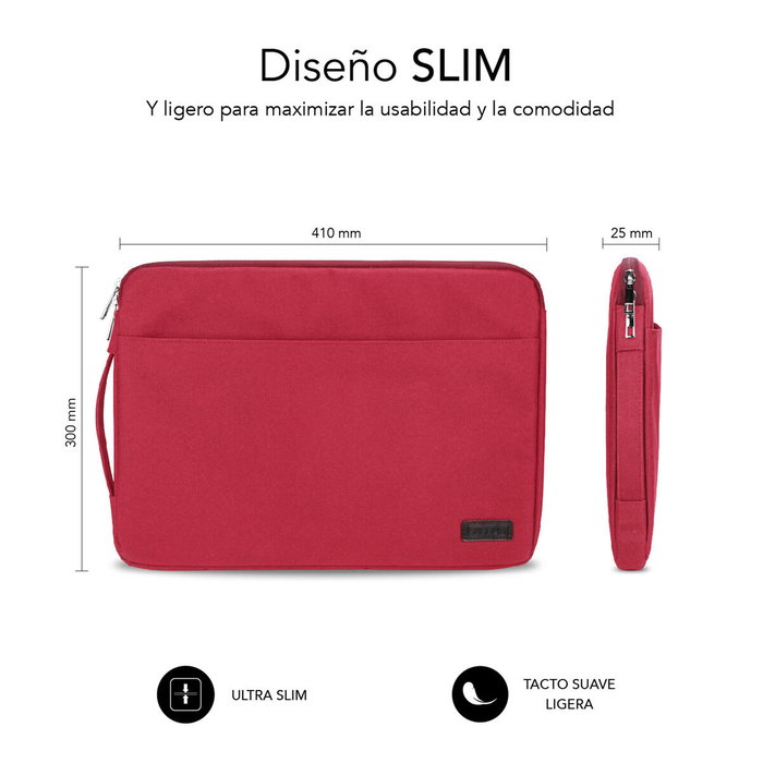Subblim Urban Laptop Sleeve 15,6 pulgadas Rojo