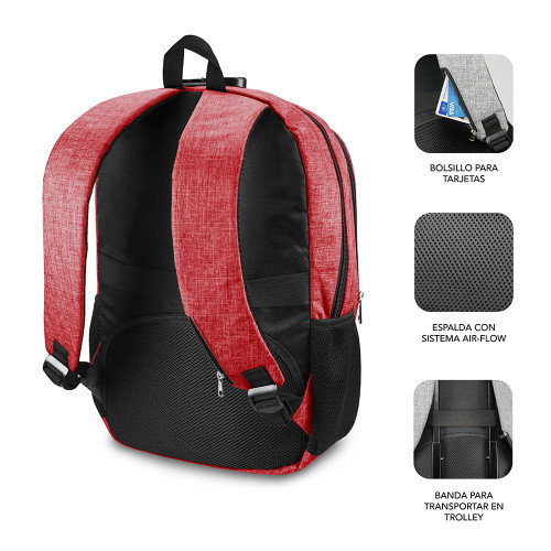 Subblim Urban Lock Backpack 16 Red Subblim Urban Lock Backpack 16 Red
