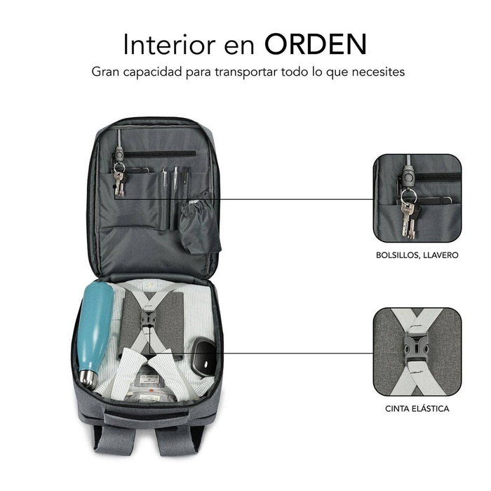 Subblim Mochila Traveller Airpadding 15,6 Pulgadas Gris Subblim Mochila Traveller Airpadding 15,6 Pulgadas Gris