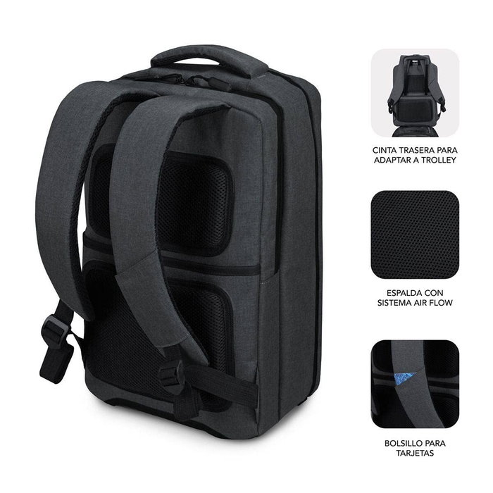 Subblim Mochila Traveller Airpadding 15,6 Pulgadas Gris Subblim Mochila Traveller Airpadding 15,6 Pulgadas Gris