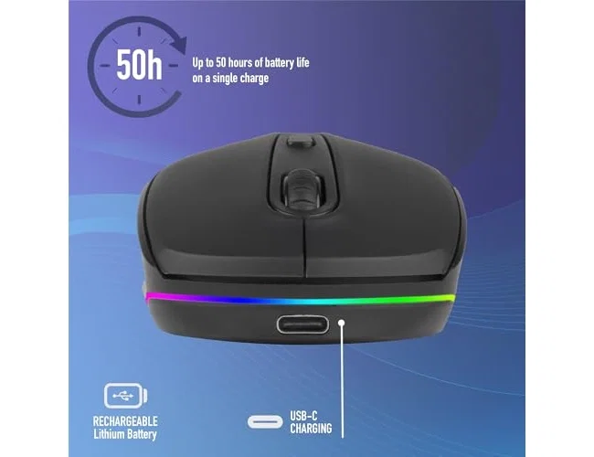 NGS SMOG-RB Ratón Inalámbrico Ambidiestro RGB 2400 DPI Negro NGS SMOG-RB Ratón Inalámbrico Ambidiestro RGB 2400 DPI Negro