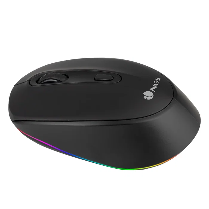 NGS SMOG-RB Ratón Inalámbrico Multimodo RGB 2400 DPI Negro NGS SMOG-RB Ratón Inalámbrico Multimodo RGB 2400 DPI Negro