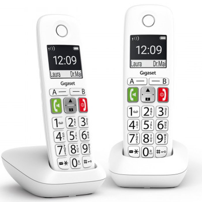 Gigaset E290 Duo Teléfono Inalámbrico Blanco Gigaset E290 Duo Teléfono Inalámbrico Blanco
