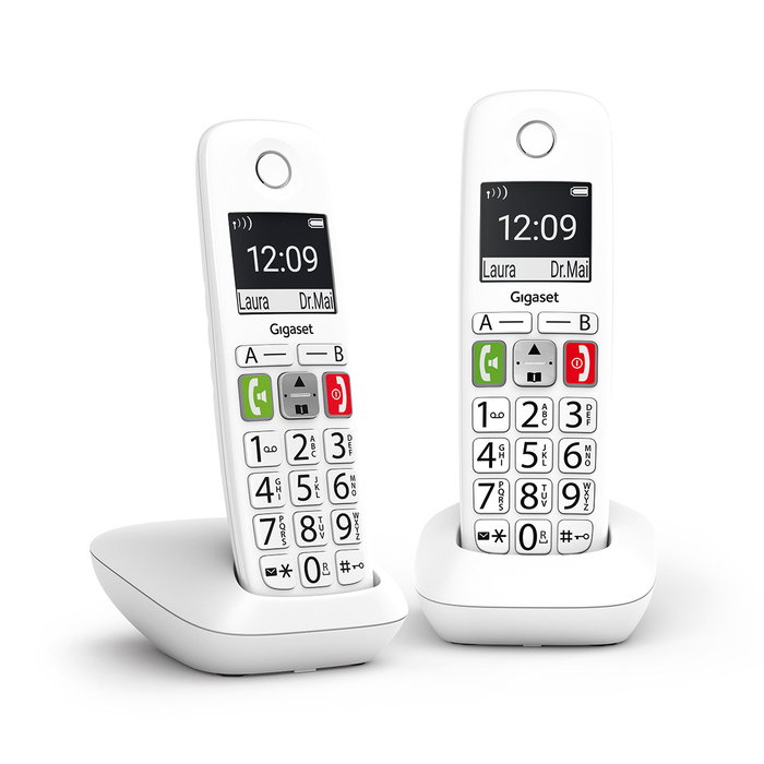 Gigaset E290 Duo Teléfono Inalámbrico Blanco Gigaset E290 Duo Teléfono Inalámbrico Blanco