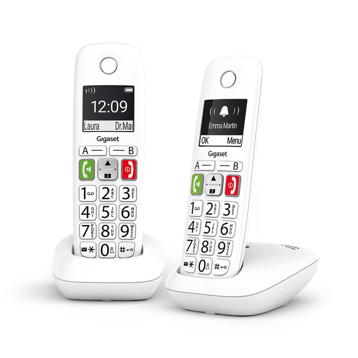 Gigaset E290 Duo Teléfono Inalámbrico Blanco Gigaset E290 Duo Teléfono Inalámbrico Blanco