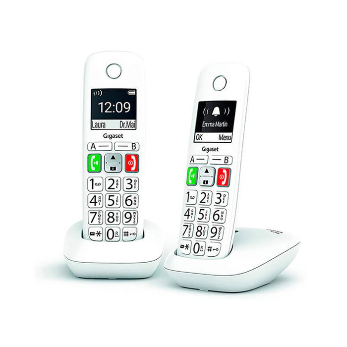 Gigaset E290 Duo Teléfono Inalámbrico Blanco Gigaset E290 Duo Teléfono Inalámbrico Blanco