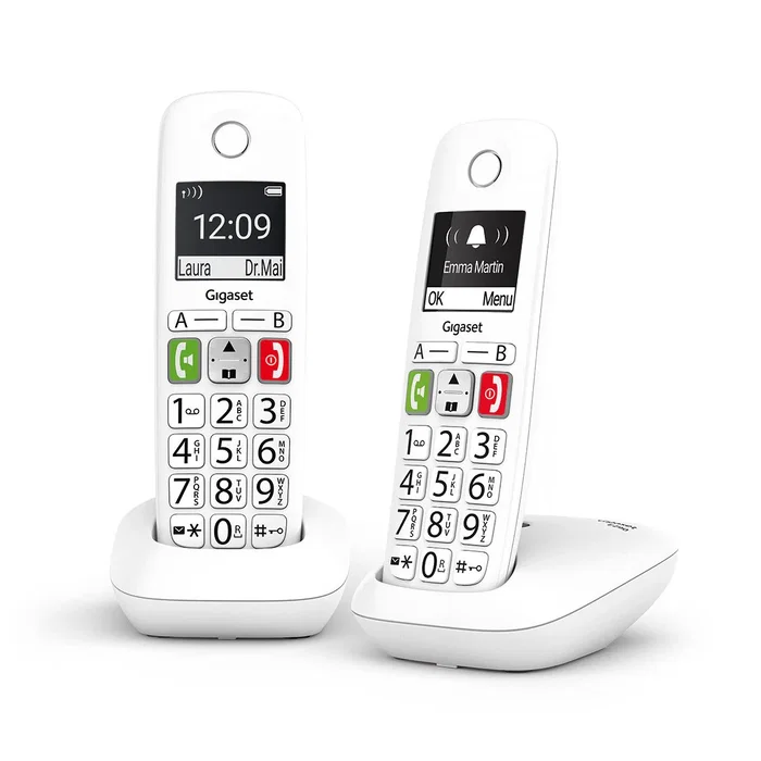 Gigaset E290 Duo Teléfono Inalámbrico Blanco