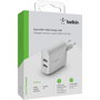 Belkin WCB002VFWH Cargador de Pared Doble USB-A 24W Blanco