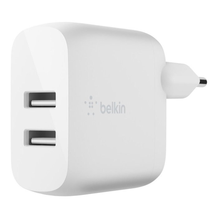 Belkin WCB002VFWH Boost Charge Dual USB-A 24W Blanco Belkin WCB002VFWH Boost Charge Dual USB-A 24W Blanco