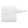Belkin WCB002VFWH Boost Charge Dual USB-A 24W Blanco