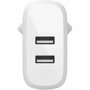 Belkin WCB002VFWH Boost Charge Dual USB-A 24W Blanco