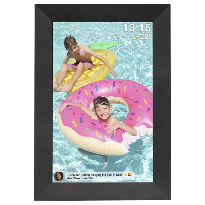 Denver Frameo PFF-1024 MK2 Marco Digital 25.6cm (10.1") Pantalla IPS Táctil 1280x800 16GB Negro