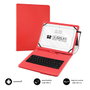 Subblim KEYTAB PRO USB Funda con Teclado Rojo 10,1 pulgadas